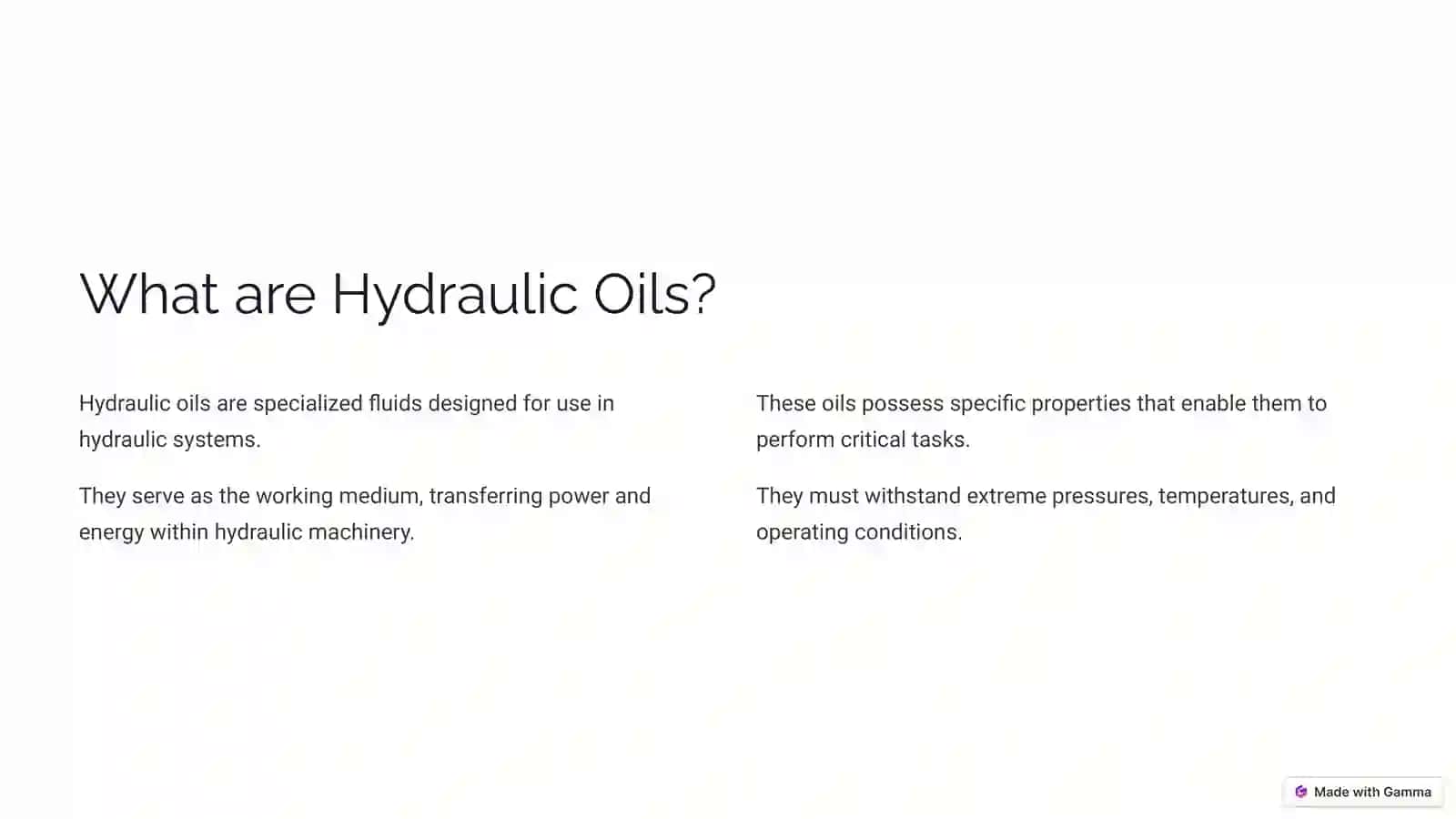 Hydraulic Oils The Lifeblood of Machines 2