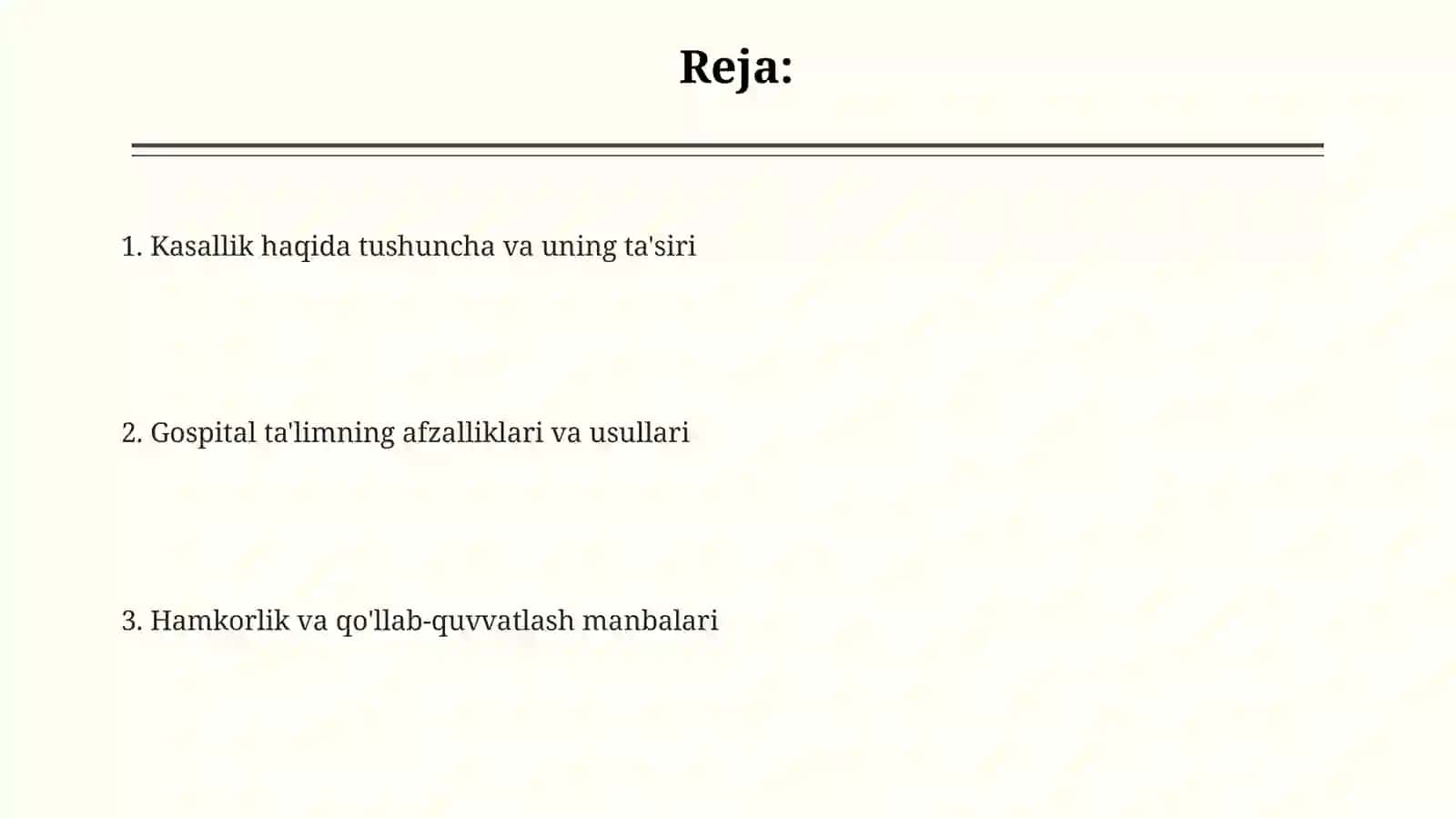 Qon va limfa oʻsmalari ogʻrigan oʻquvchilar bilan gospital taʼlim 2
