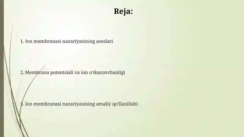 Membrana ionli nazaryasi 2