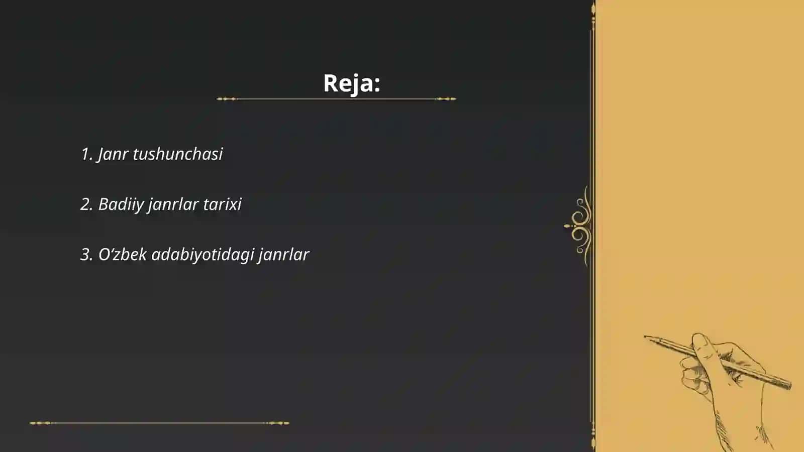 Xat Janri haqida prezentatsiya tayyorlash kerak 2