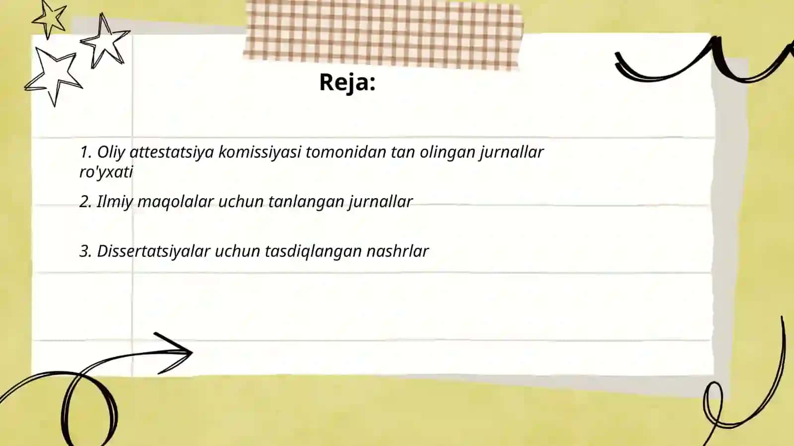 Oliy attestatsiya kamissiyasi tan olgan jurnallar haqida ma’lumot 2