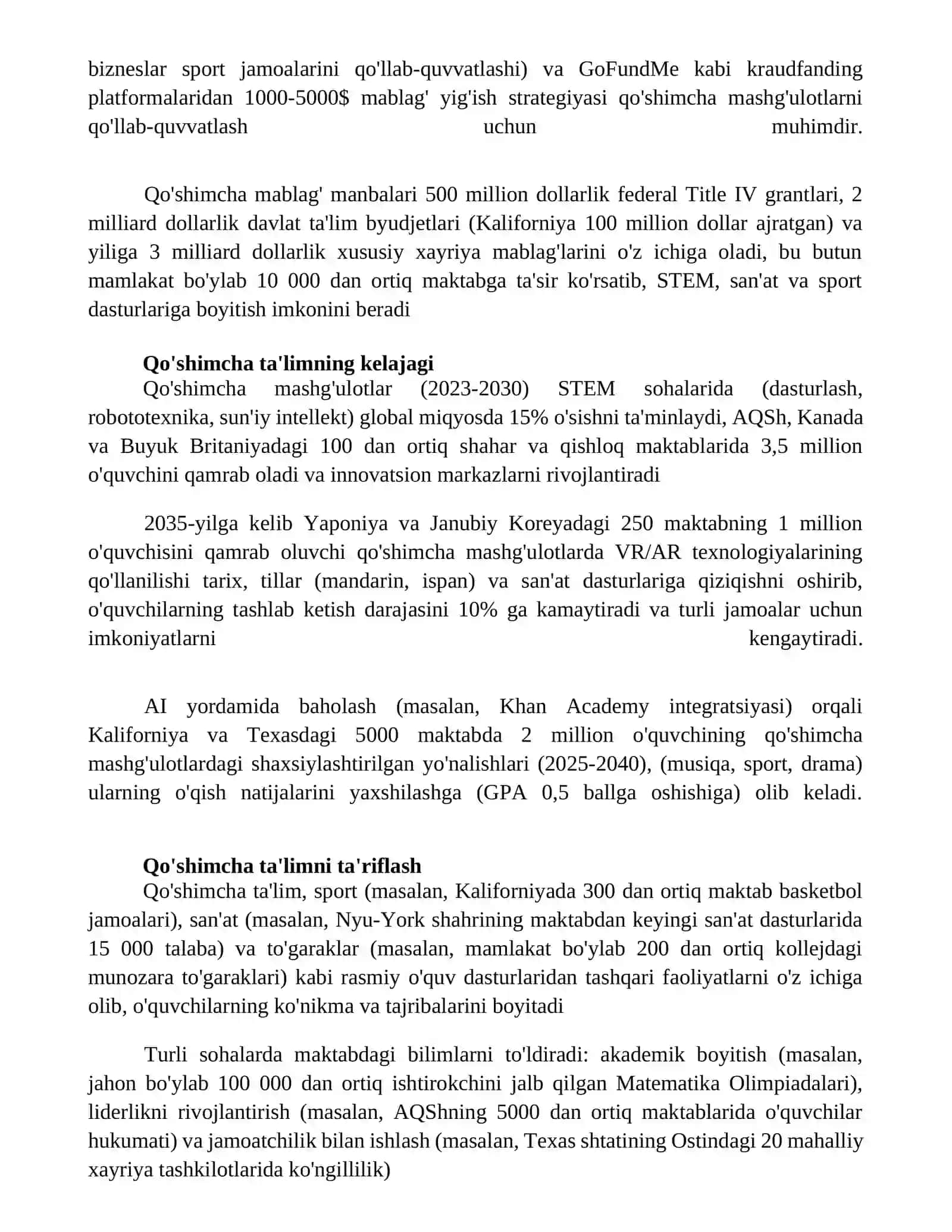 Maktabdan tashqari ta'lim 2