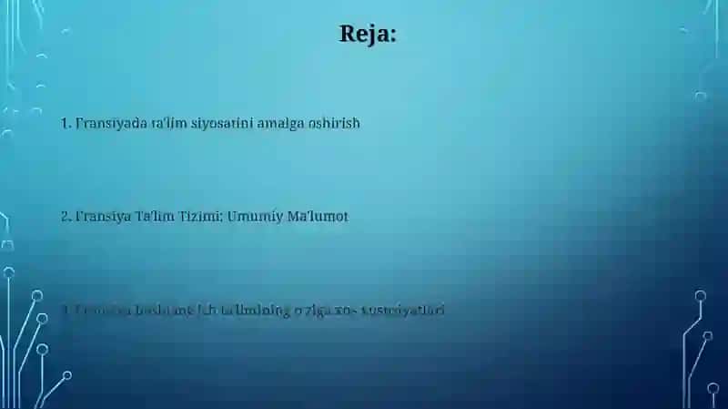 Fransiya ta'lim tizimi 2