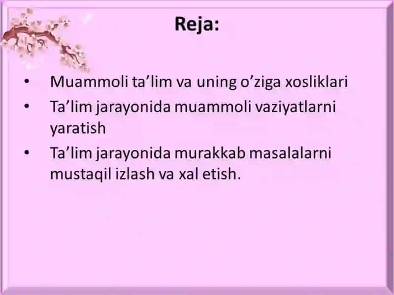 Muammolita’limtexnologiyalari 2
