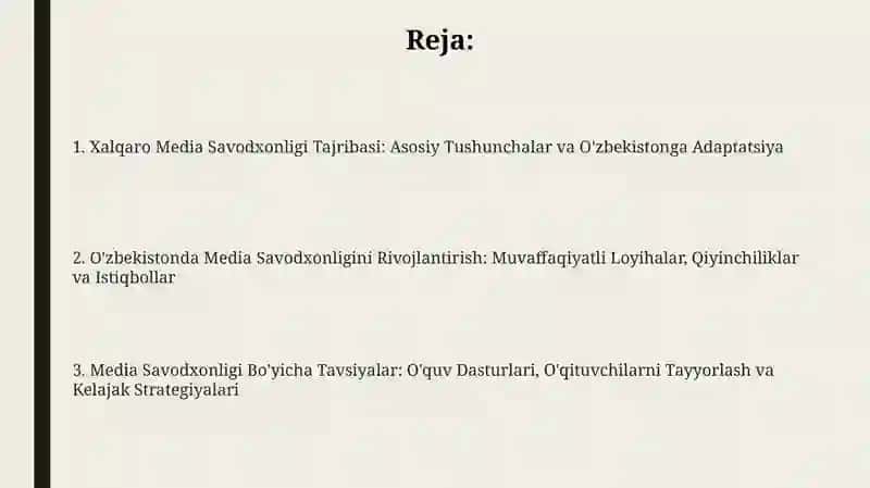 Xalqaro media savodxonligi tajribasi 2