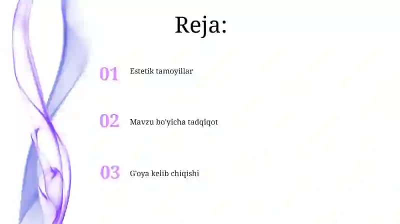 Estetik tamoyillar 2