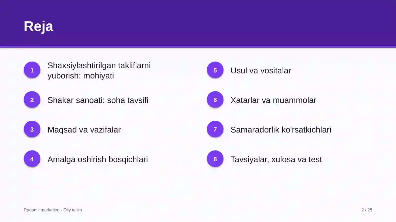 shakar sanoatida shaxsiylashtirilgan takliflarni yuborish 8997 2