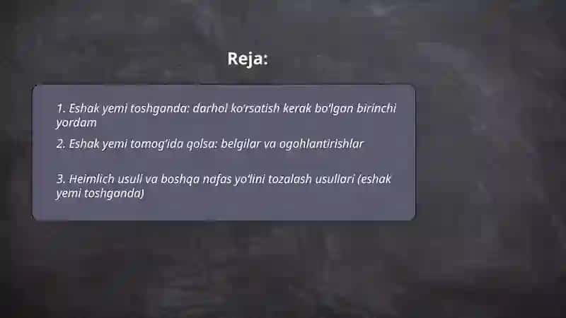 Eshak yemi toshganda: darhol ko‘rsatish kerak bo‘lgan birinchi yordam 2