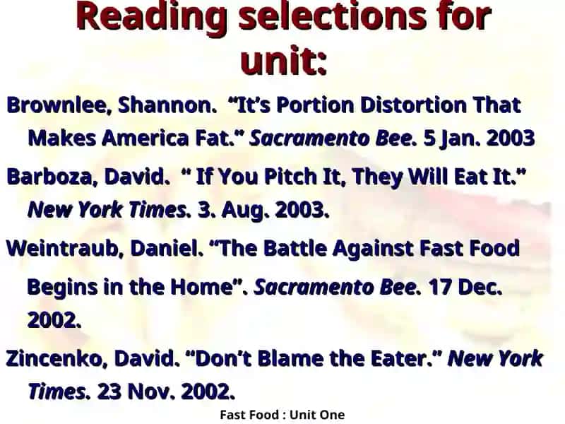 Fast Foods 2