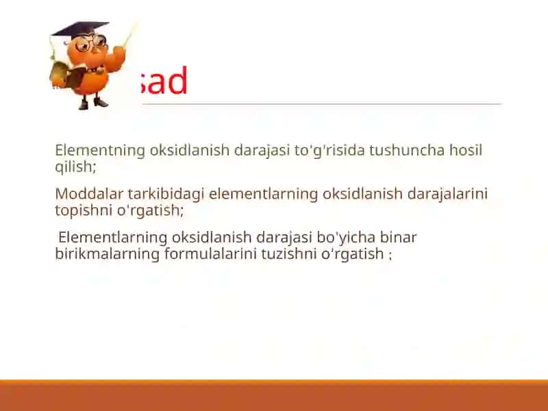 Elementlarning oksidlanish darajasi 2