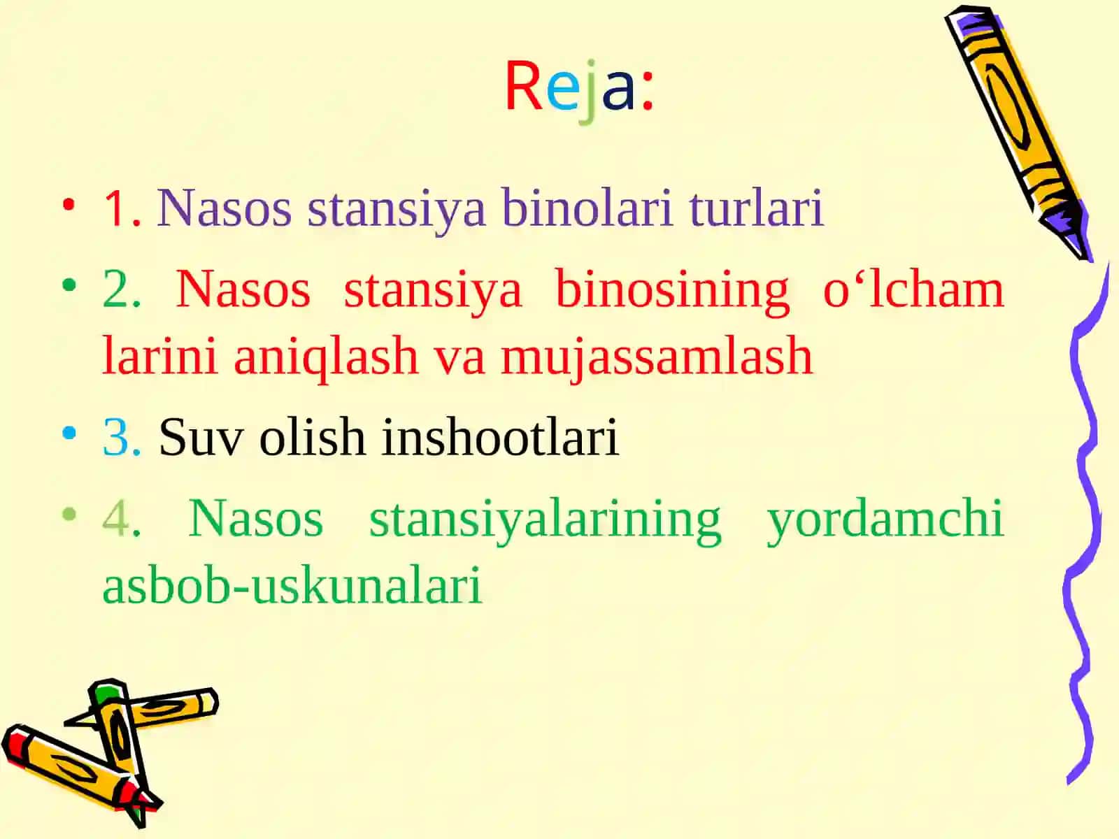 GESlarda o’rnatiladigan nasos stansiyalarining gidrotexnik jixozlariva inshoatlari 2