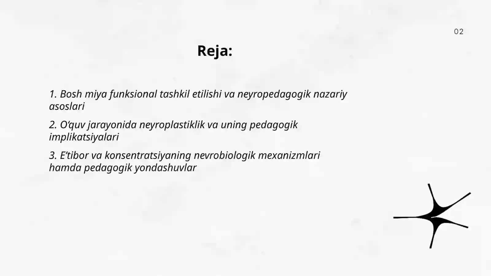 Bosh miya funksional tashkil etilishining neyropedagogikada tadqiqotlar ob‘ekti sifatida 2