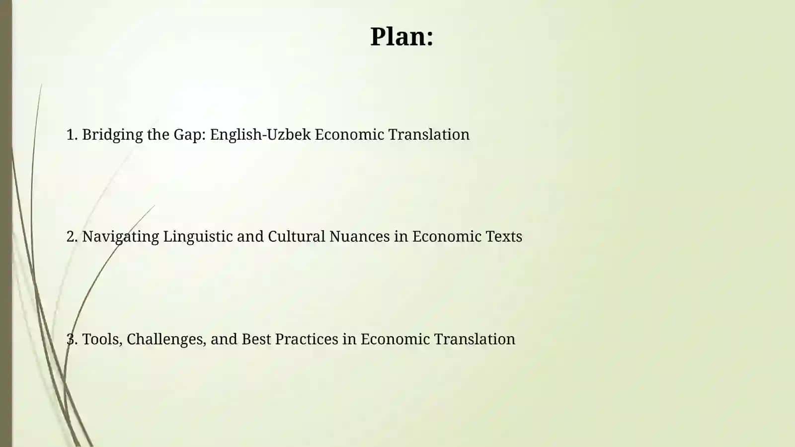 Translating Economic Texts from English into Uzbek and vice versa 2