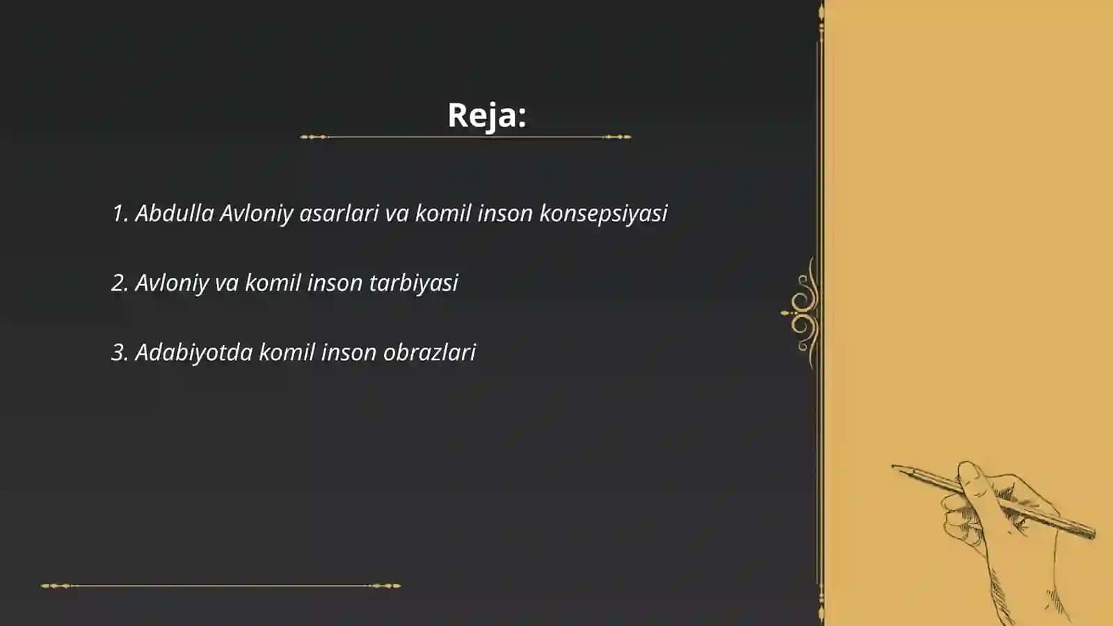 Abdulla Avloniyning komil inson haqida qarashlari mavzusida esse tayyorlash 2