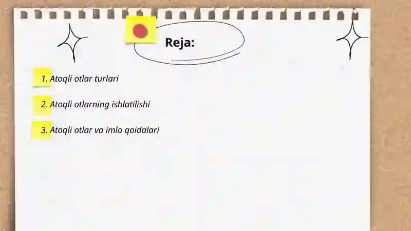 Atoqli va turdosh otlar 2