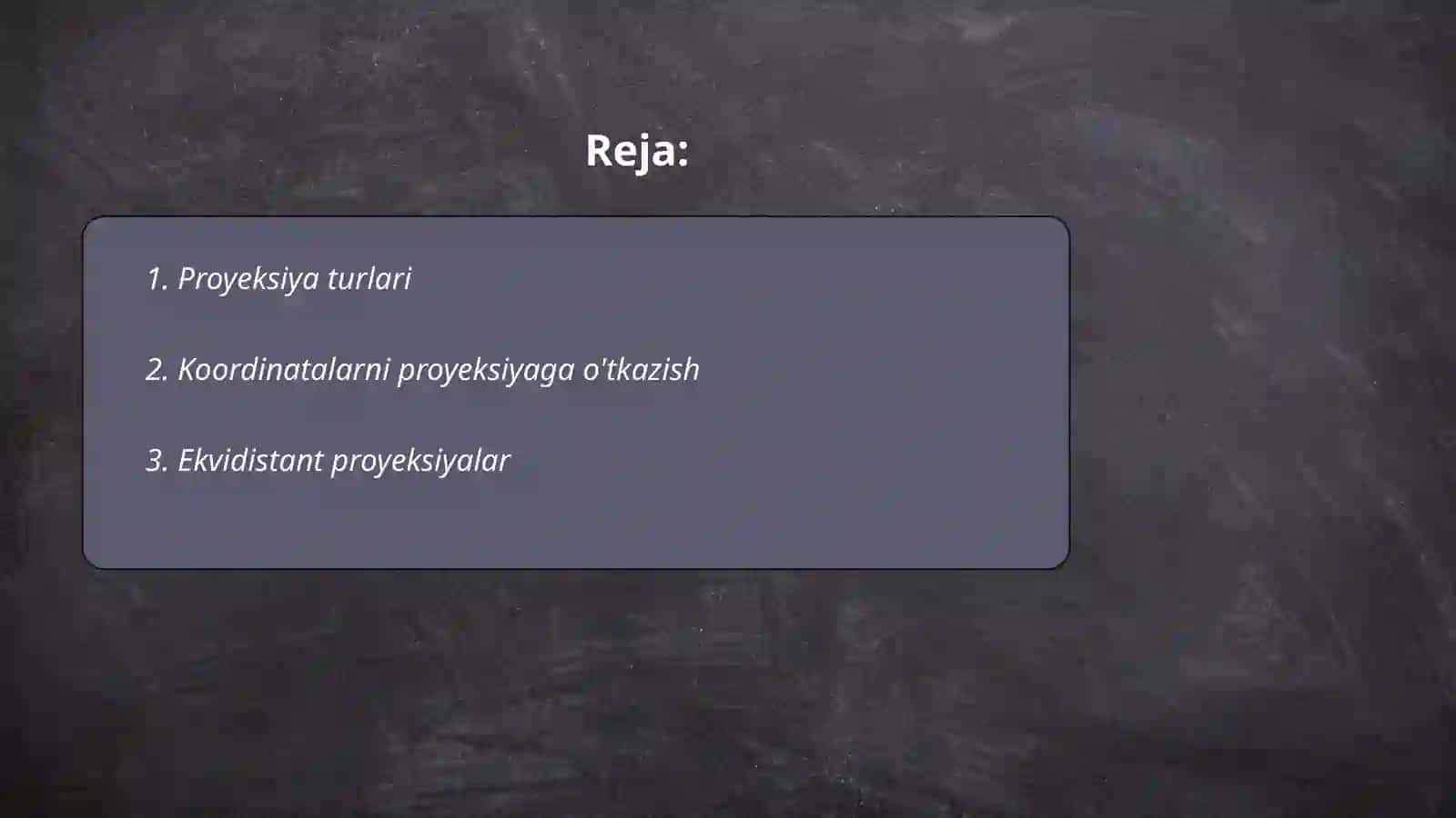 Kartografik proyeksiyalar 2