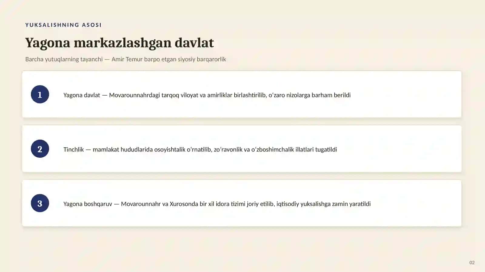 Amir Temur va Temuriylardavri 2