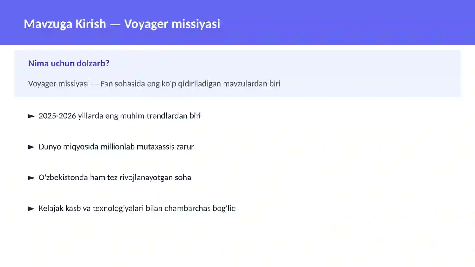 Voyager missiyasi 2