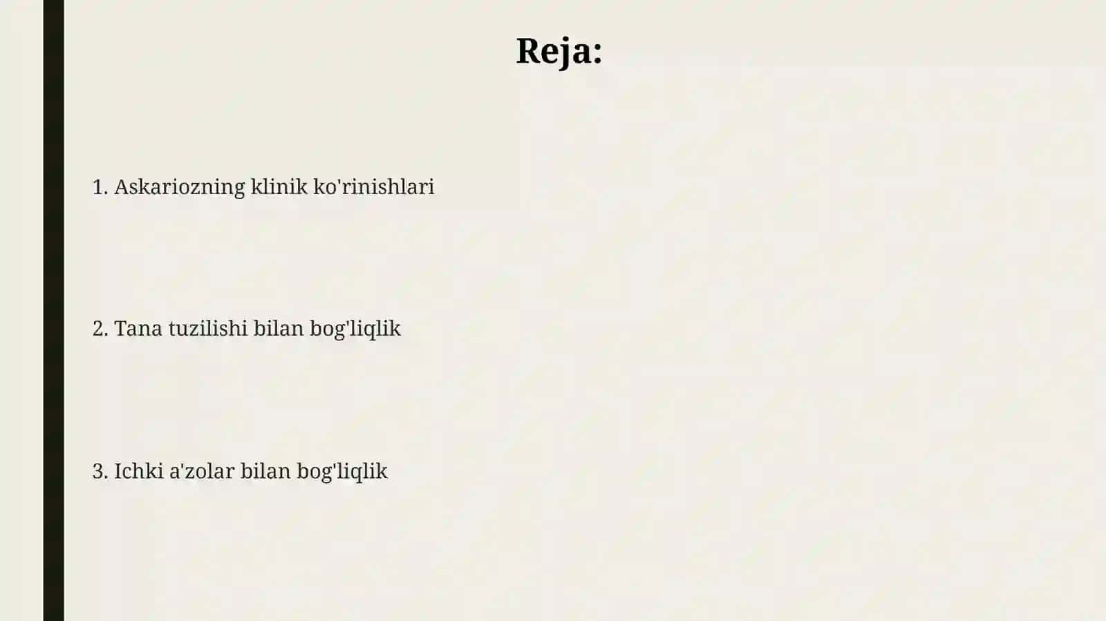 Askariozning klinik tasviri 2