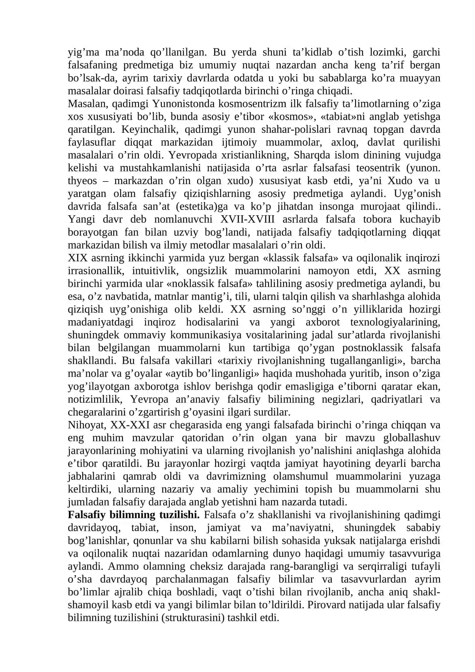Falsafaning mohiyati va jamiyat taraqqiyotidagi roli 2