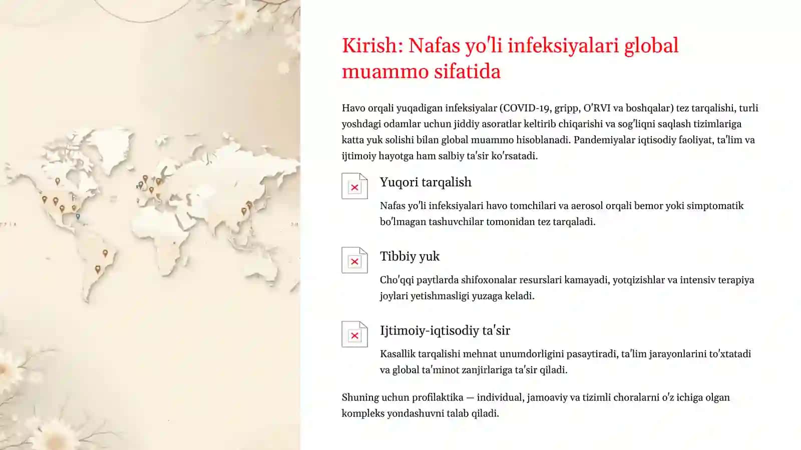 Nafas yo'li infeksiyalari profilaktikasi: umumiy, shaxsiy va maxsus chora-tadbirlar 2