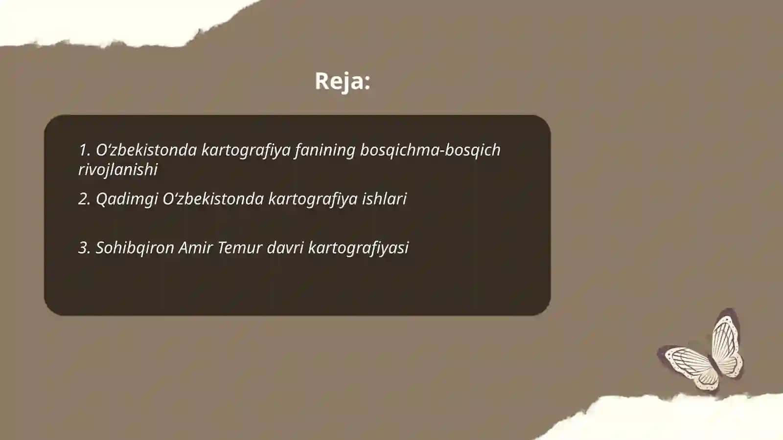 O‘zbekistonda kartografiya fani tarixi 2