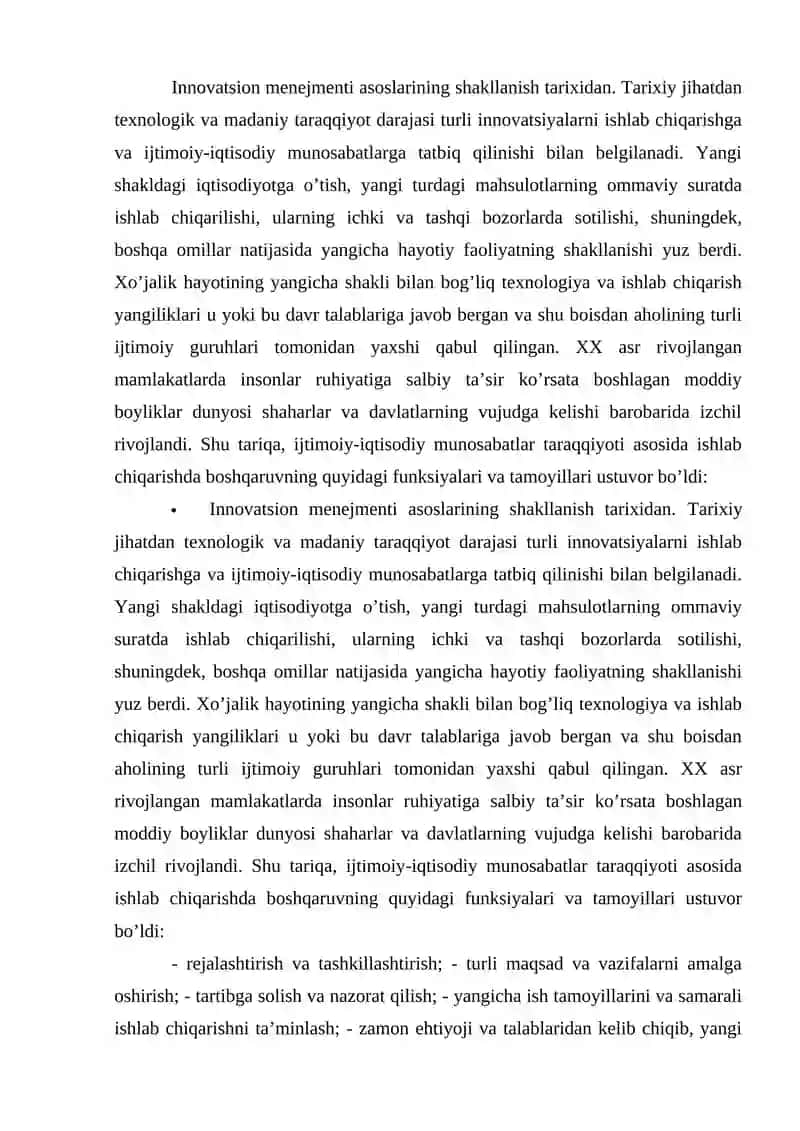 Innovatsion va strategik menejmentning mazmuni 2