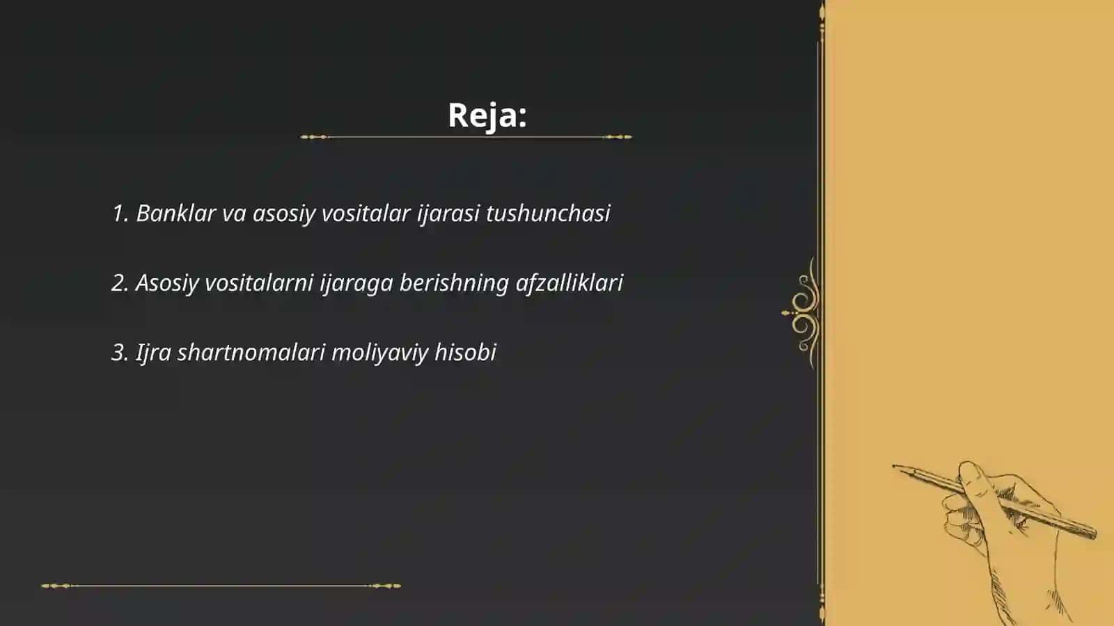 Asosiy vositalar ijarasi hisobi 2