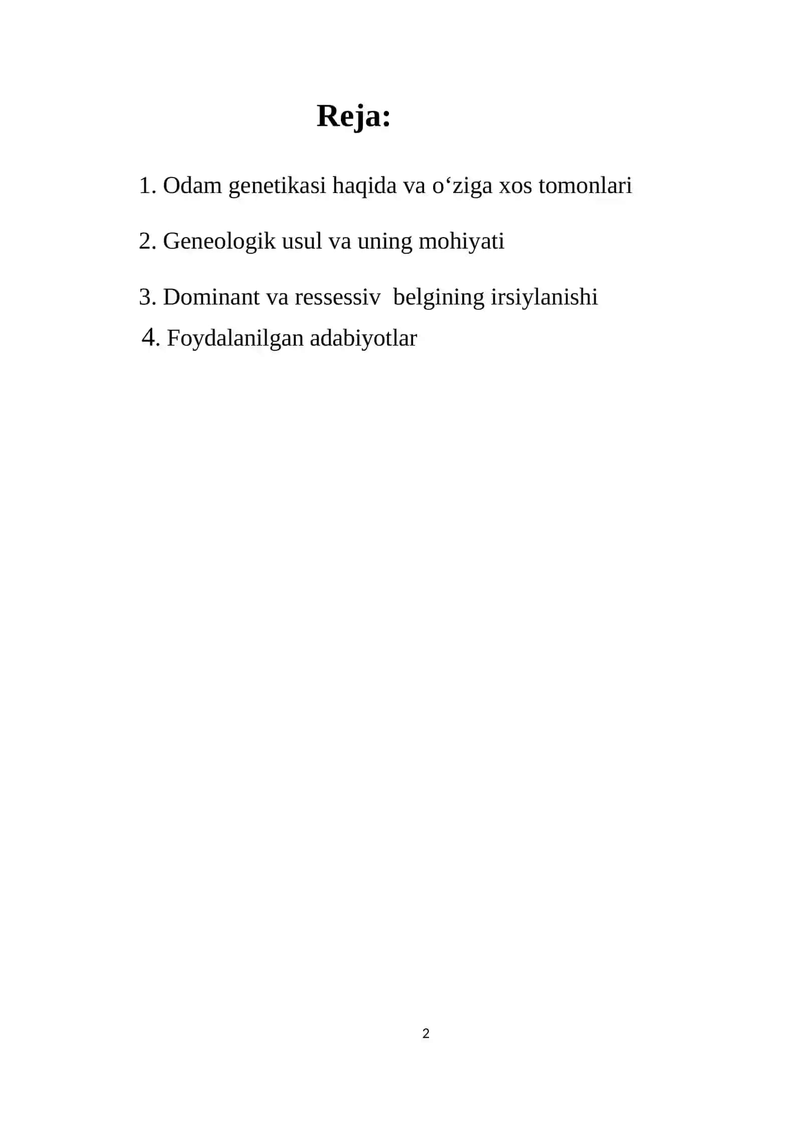 Umumiy genetika 2