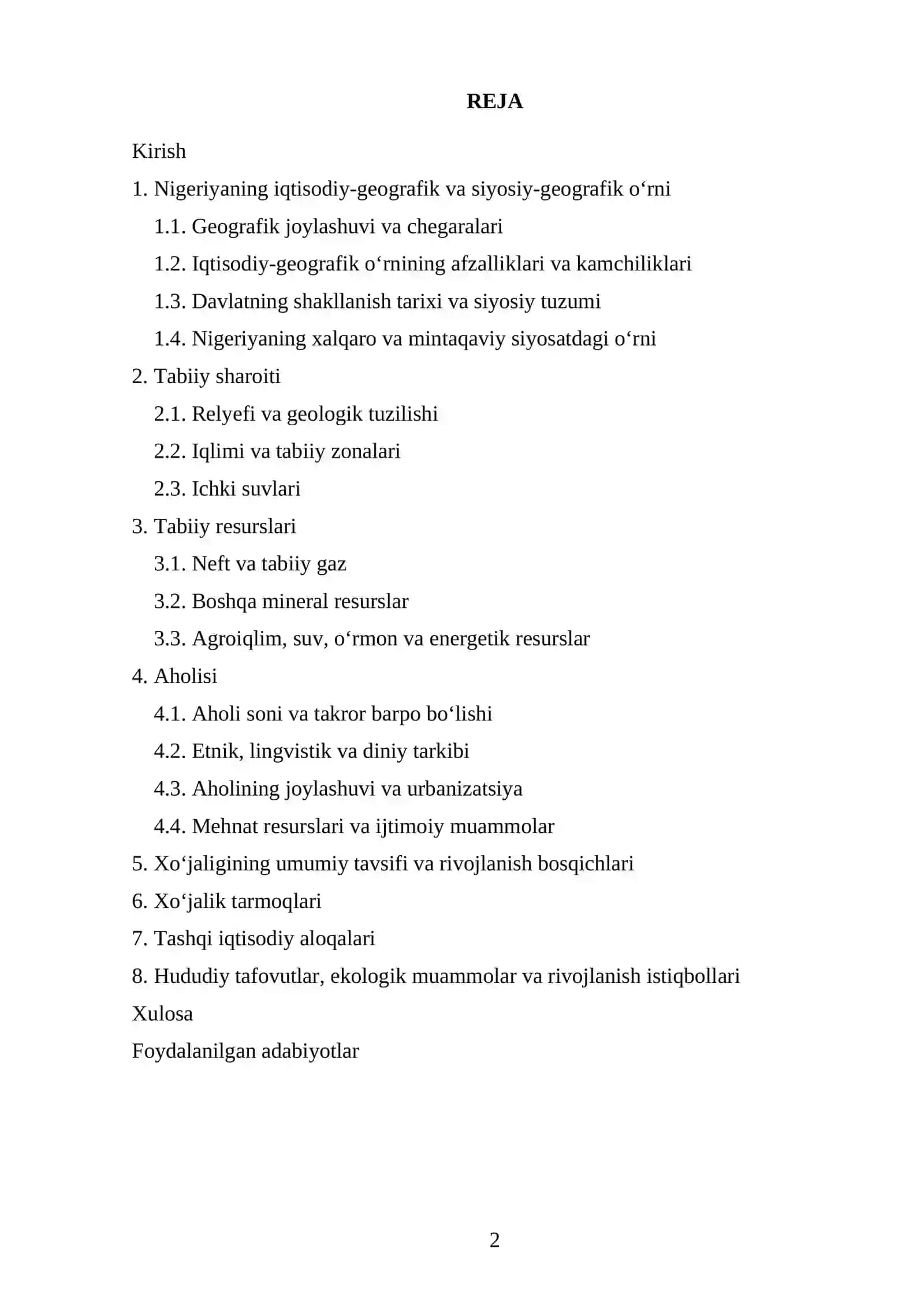 Norvegiyaning iqtisodiy geografik oʻrni tabiiy resurslari  aholisi va xoʻjaligi 2