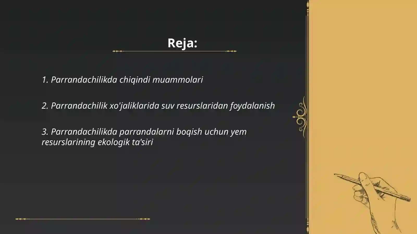 Parrandachilikda ekalogiya masalalari 2