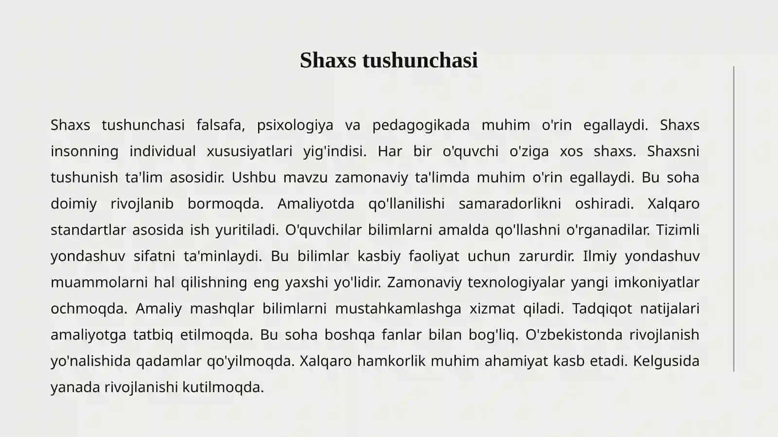 Shaxs tushunchasi 2