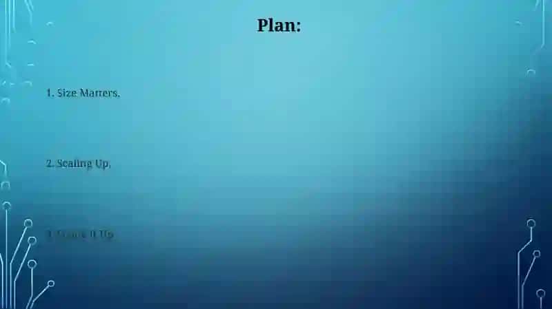 Size. Speaking task 2