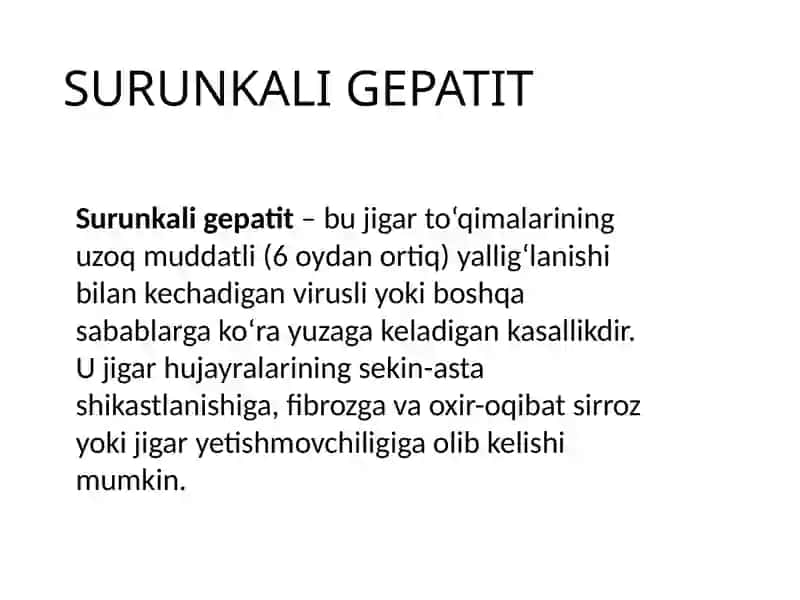 Gepatit C va D simptomatologiyasi 2