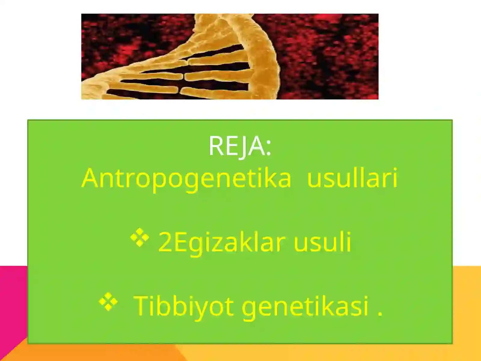 Antropogenetika usullari: Egizaklar usuli 2
