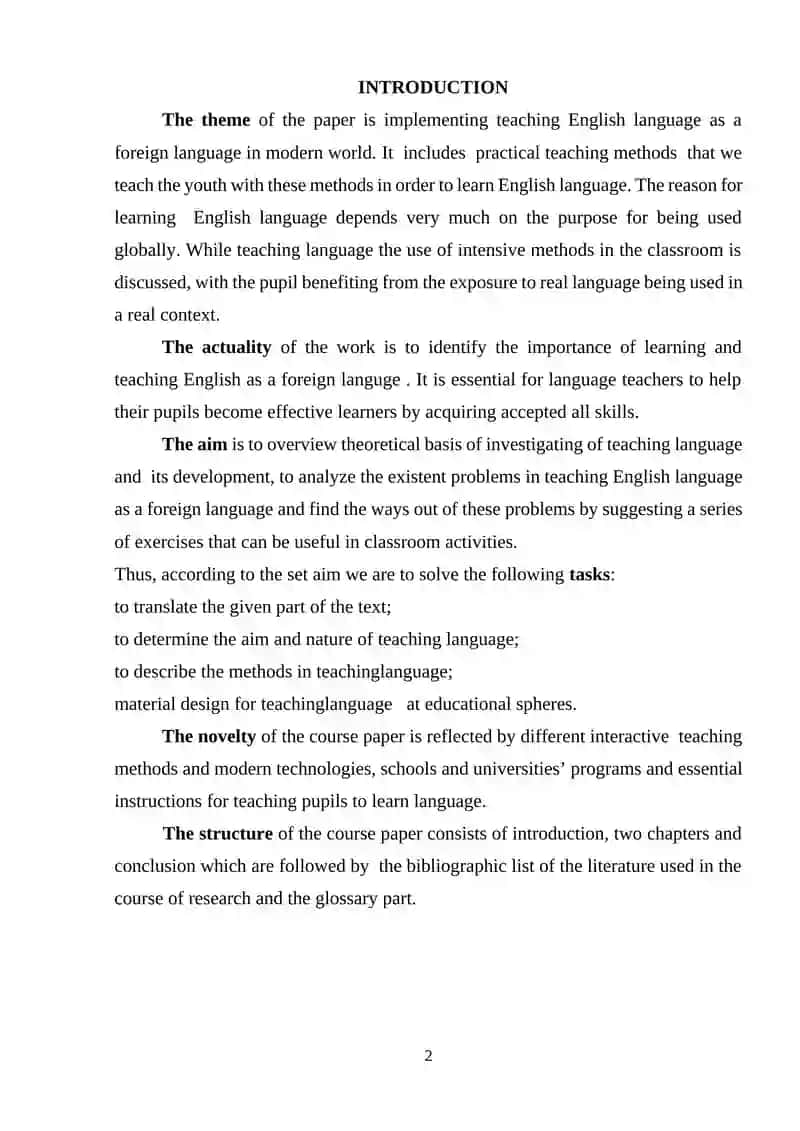 Teaching English language as a foreign language today 2