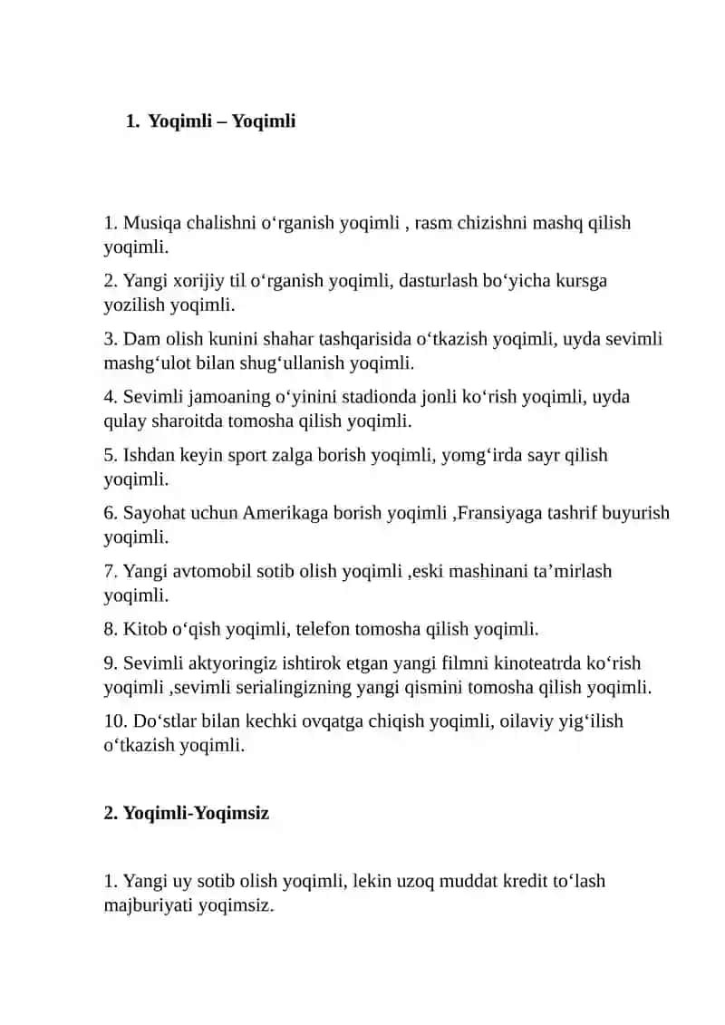 MAVZU: KURT LEWINNING MOTIVATSION NIZOLAR NAZARIYASI HAQIDA MISOLLAR 2