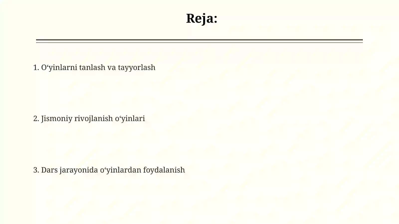 Jismoniy sifatlarni rivojlantiruvci harakatli oʻyinlarni oʻrgatish 2