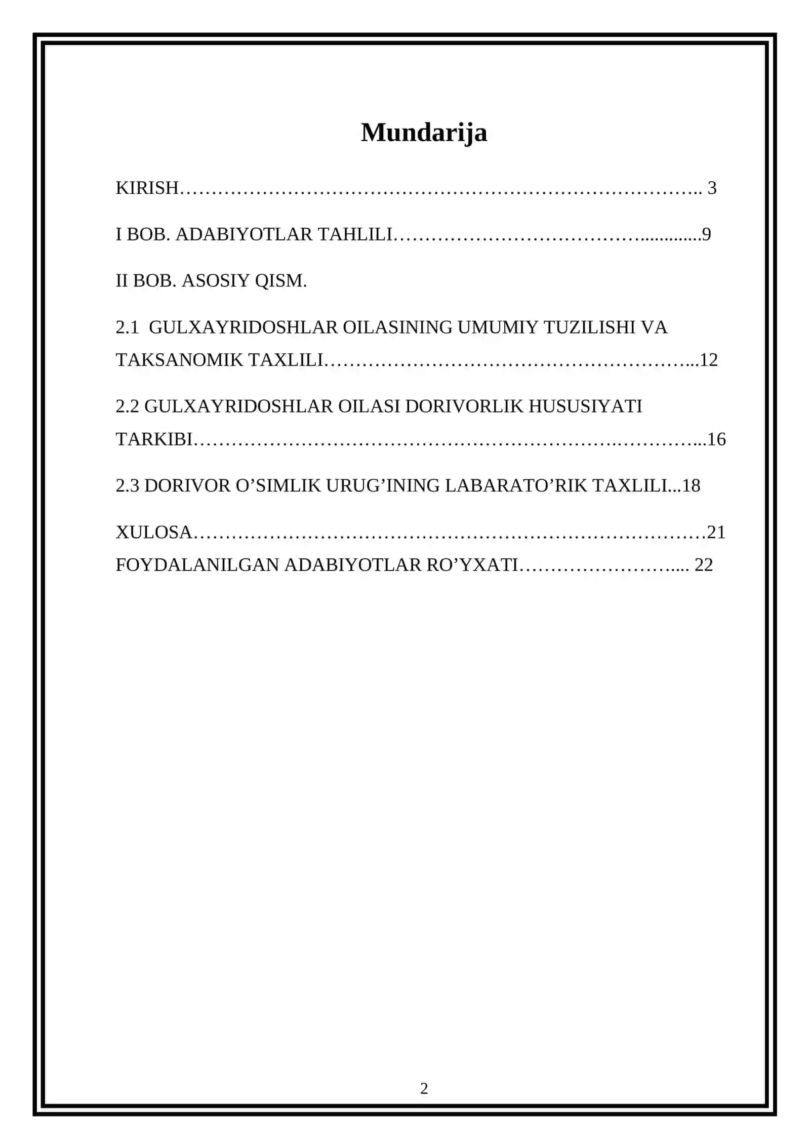 DORIVOR GULXAYRI (ALTHAEA OFFICINALIS) O’SIMLIK URUG’INING LABARATORIK TAXLILI 2