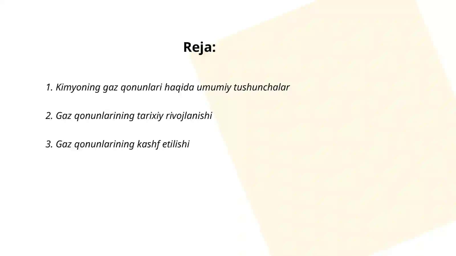 Kimyoning gaz qonunlarini yaratilishi borasidagi izlanishlar 2