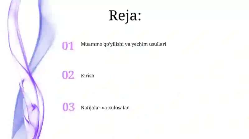 Numerik usullar 2