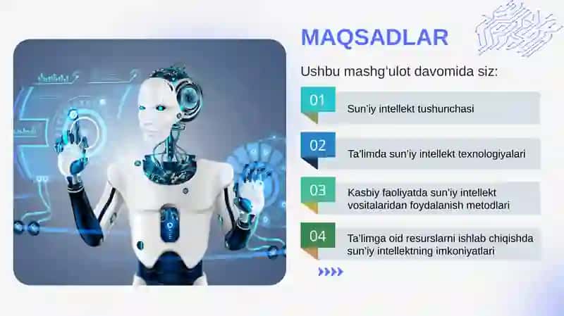 TA’LIM JARAYONIDA SUN’IY INTELLEKT TEXNOLOGIYALARIDAN FOYDALANISH 2