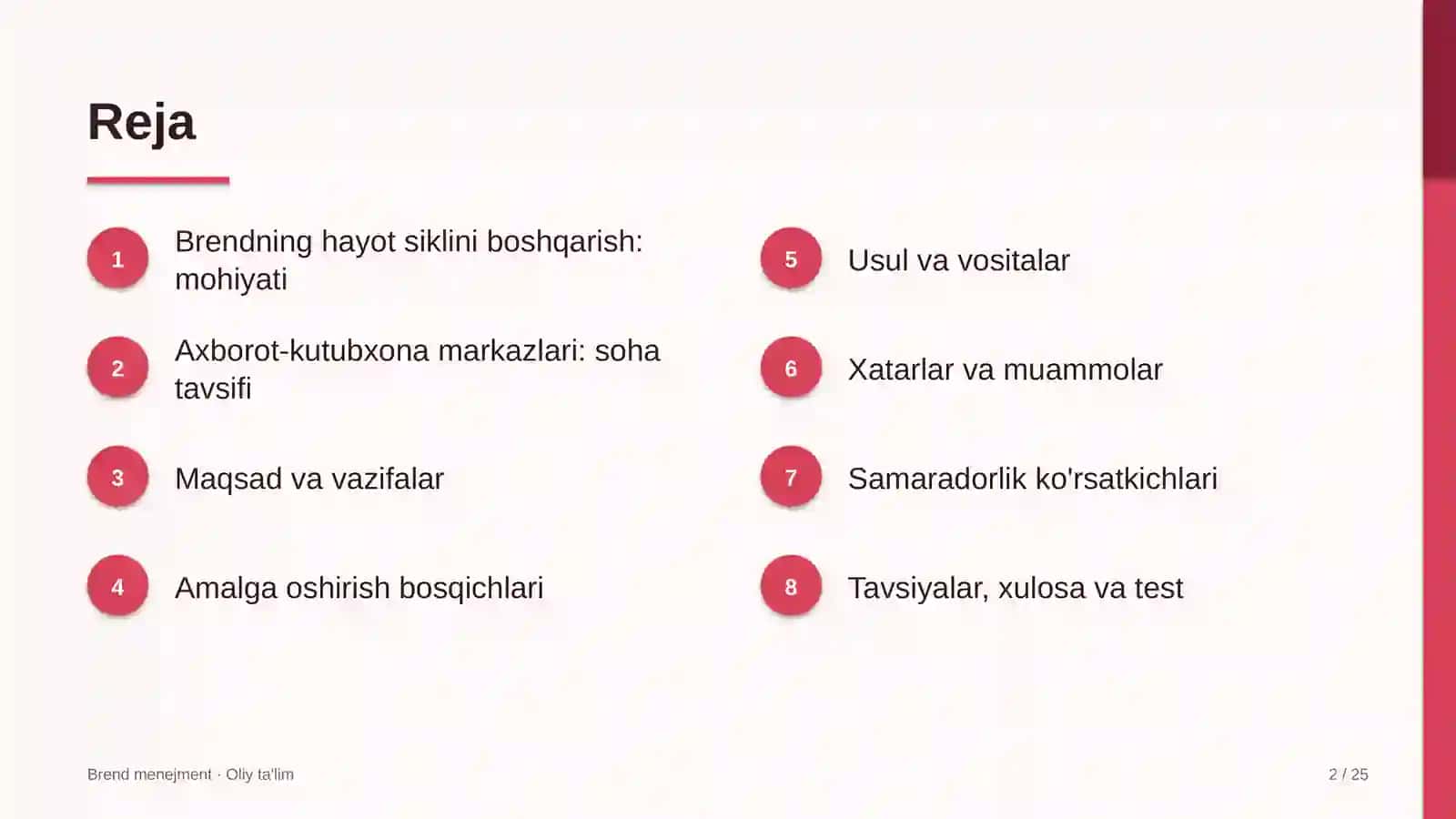 Axborot-kutubxona markazlarida brendning hayot siklini boshqarish 2