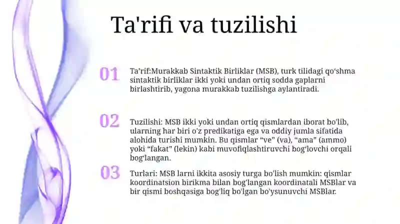 Murakkab Sintaktik Birliklar 2