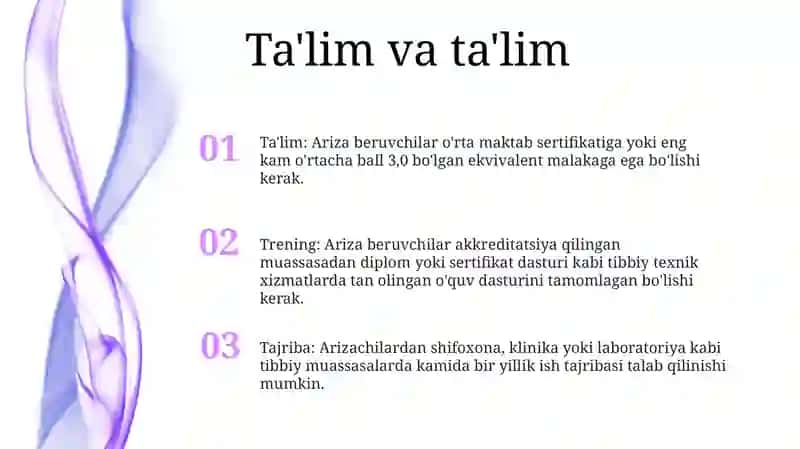 Tibbiy Texnikaga Xizmat Ko'Rsatuvchi Hodimlarga Qo'Yiladigan Talablar 2