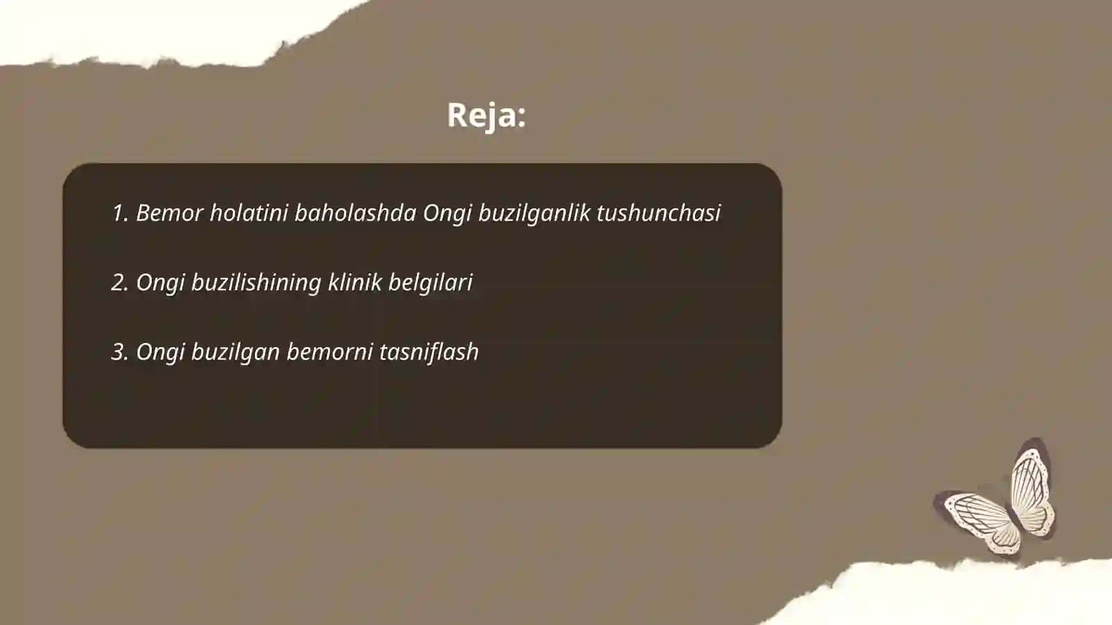 Ongi buzilgan bemor holati baholash yordam bersh haqida 2