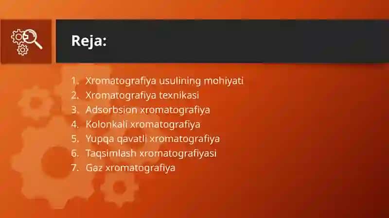 XROMATOGRAFIK ANALIZ USULLARI 2