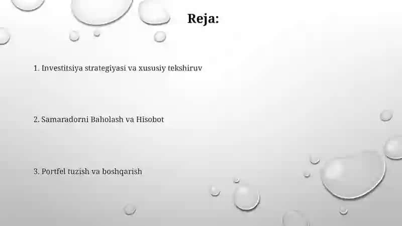 Investitsiyajarayonlariningmazmunivaasosiybosqichlari 2