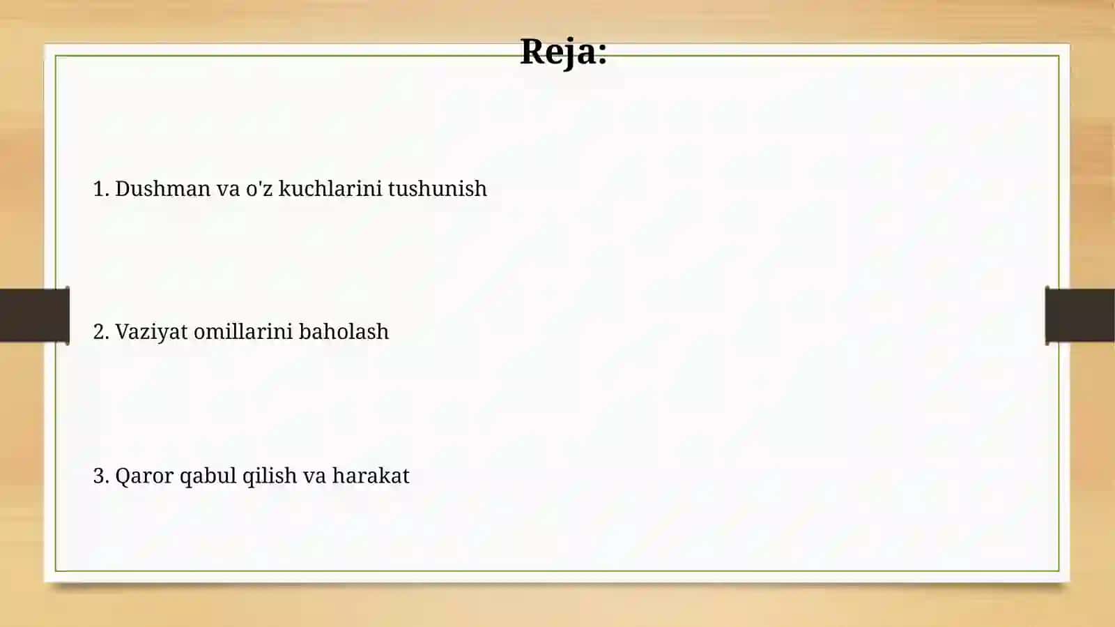 Vaziyatni baholashda razvedka komandiri nimalarga e’tiborberishkerak 2
