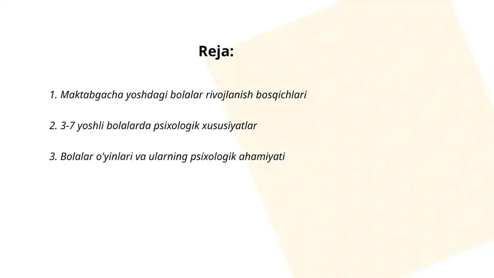 Maktabgacha yoshdagi bolalar psixologiyasi 2